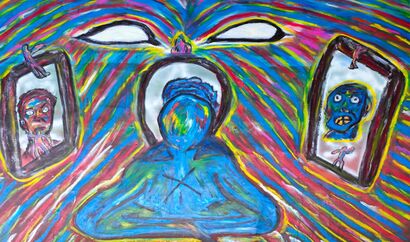 Du hast keine Gesicht - a Paint Artowrk by Florian Hemesoth